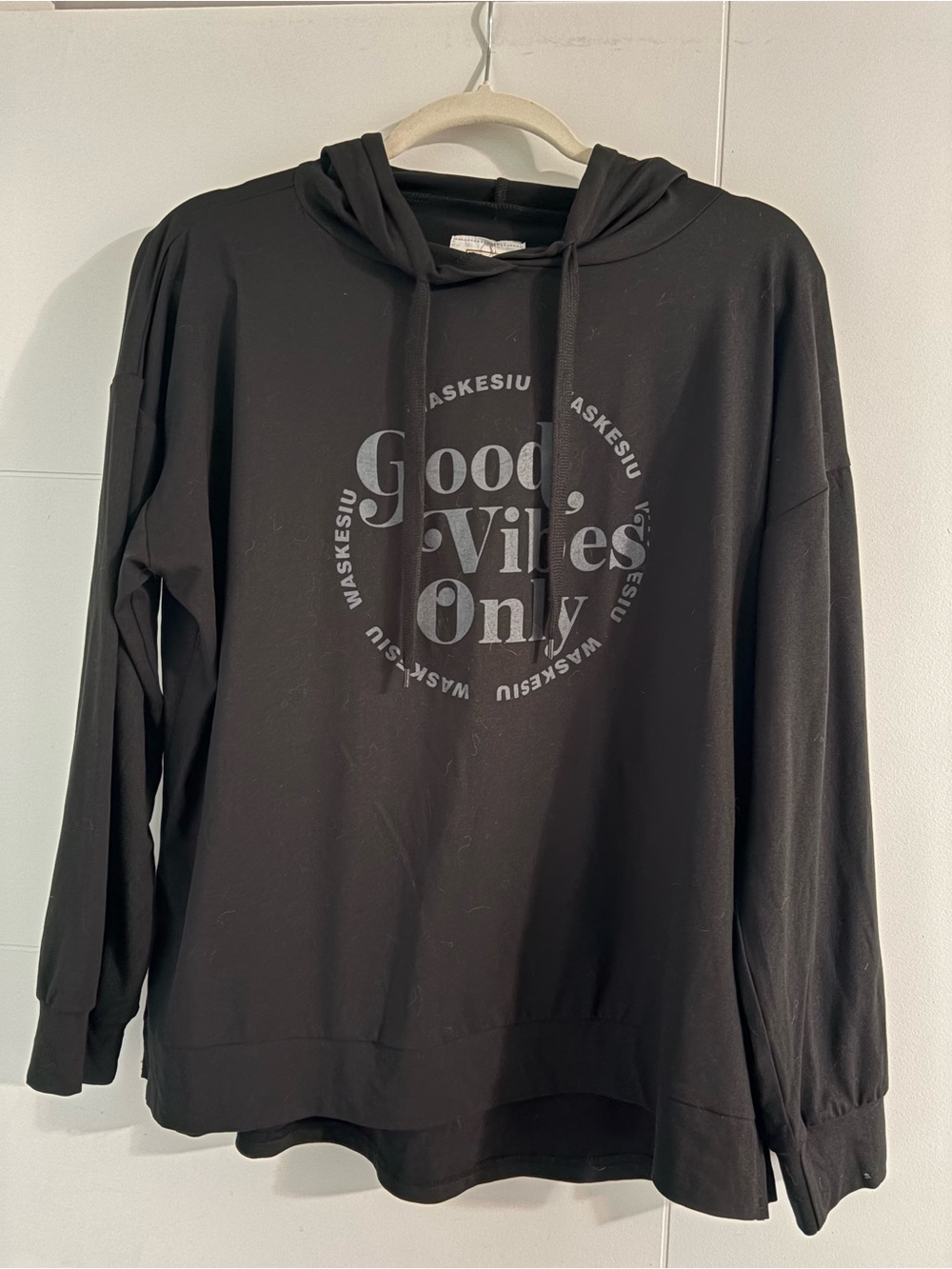 Good Vibes Only Black Pullover Hoodie Tee